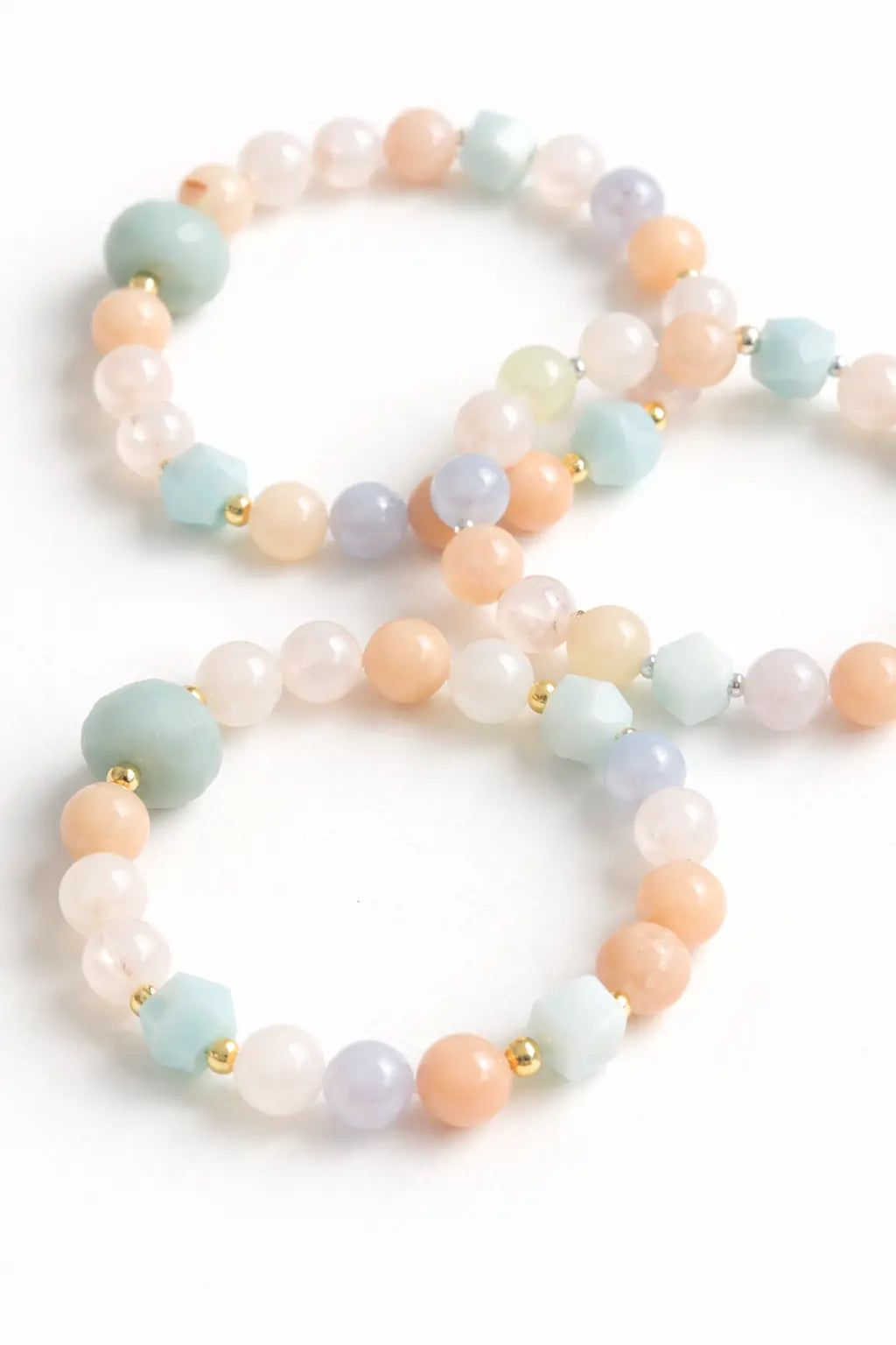 Morganite Bracelet - Pastel Gemstone Bracelet